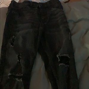Distressed black jeans from American Eagle